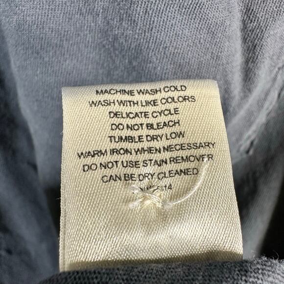 Billy Reid Mens size XL Short Sleeve Polo Shirt Blue Cotton Pocket - Picture 8 of 9